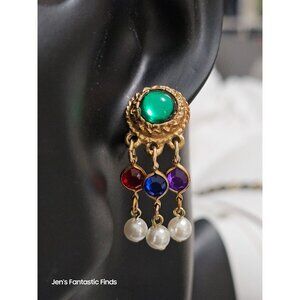Vintage  Jewels of India Theme Gripoix‎ & Pearls Runway Inspired